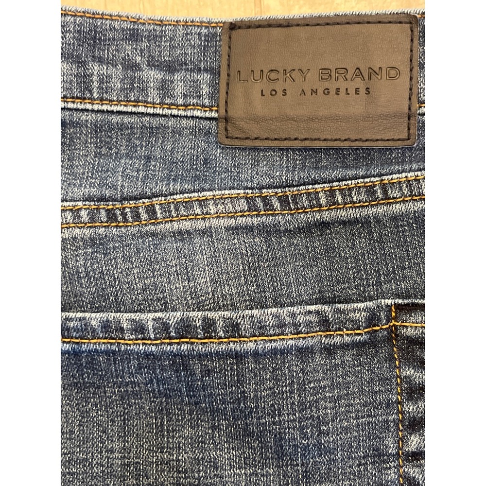 Lucky Brand 181 Relaxed Straight Leg Mens Blue Denim Jeans 42x28 Medium Wash